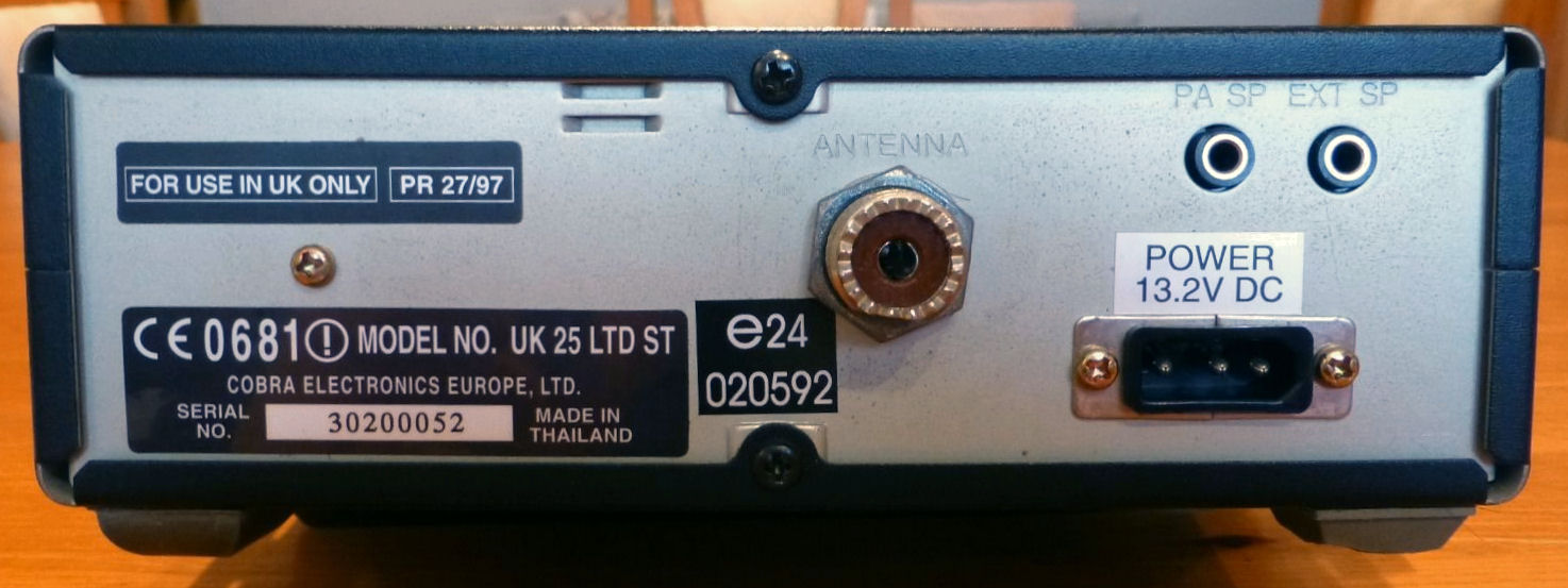 Cobra UK 25 LTD ST